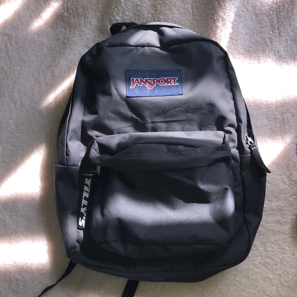 Grey backpack